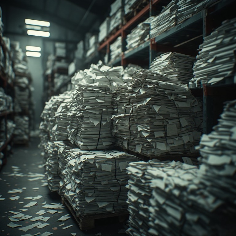 Grocery Bale OCC with Poly Veins
