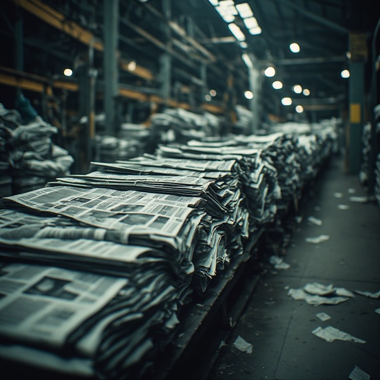 Over-Issue News Paper on Skids